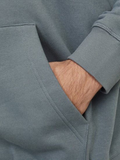 Jack & Jones Frederiksberg Box Script Hoodie Grey - Herren-sweater und -hoodies - Herren-Sweater und -Hoodies in großen Größen