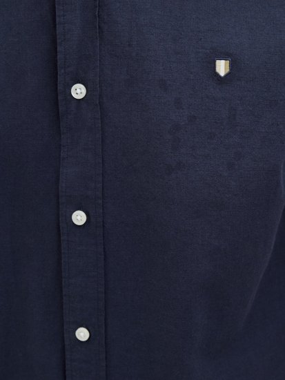 Jack & Jones Summer Shield Short Sleeve Shirt Maritime Blue - Herrenhemden - Herrenhemden in großen Größen