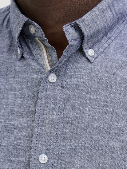 Jack & Jones Summer Shield Short Sleeve Shirt Faded Denim - Herrenhemden in großen Größen - Herrenhemden in großen Größen