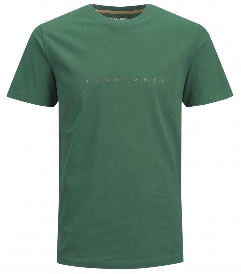 Jack & Jones JJFONT T-Shirt Green - Herren-T-shirts - Herren-T-Shirts in großen Größen