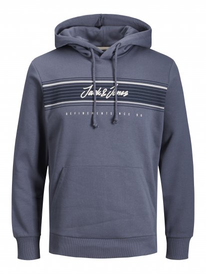 Jack & Jones JJLEO SWEAT Hoodie Gray - Herren-sweater und -hoodies - Herren-Sweater und -Hoodies in großen Größen