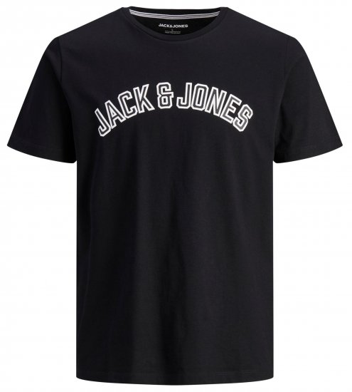 Jack & Jones JJCITY T-Shirt Black - Herren-T-shirts - Herren-T-Shirts in großen Größen