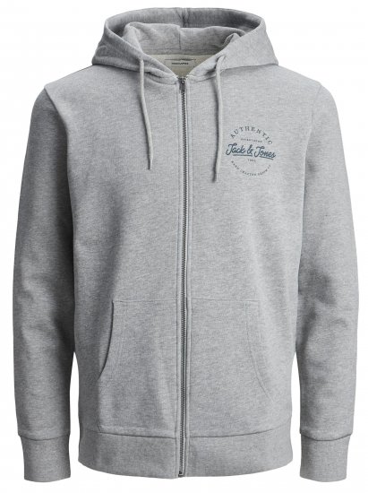 Jack & Jones JJDUSTY Hoodie Light Gray - Herren-sweater und -hoodies - Herren-Sweater und -Hoodies in großen Größen