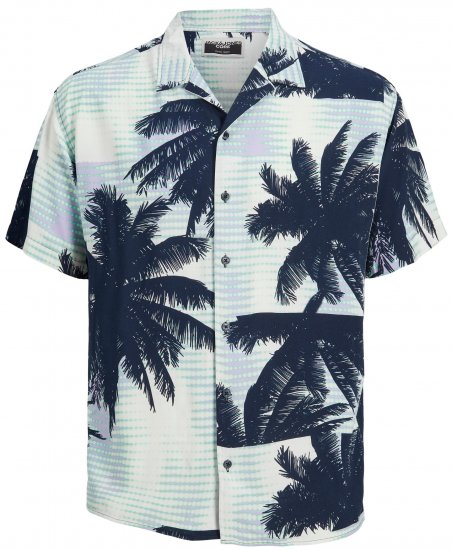 Jack & Jones JCOUNNATURAL Resort Shirt Lavender - Herrenhemden - Herrenhemden in großen Größen