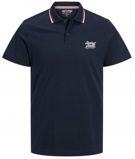 Jack & Jones JORTREVOR Polo Shirt Navy Blazer - Polo-shirts für herren - Polo-Shirts für Herren in großen Größen