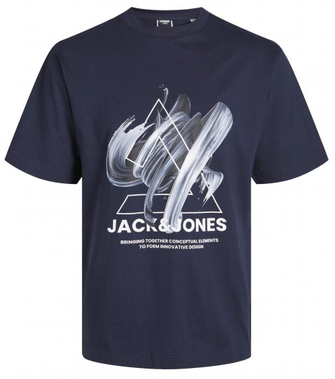 Jack & Jones JCOTINT T-Shirt Navy Blazer - Herren-T-shirts - Herren-T-Shirts in großen Größen