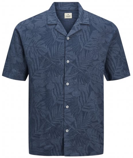Jack & Jones JPRBLUNAEL SS Resort Polo Dark Denim - Polo-shirts für herren - Polo-Shirts für Herren in großen Größen