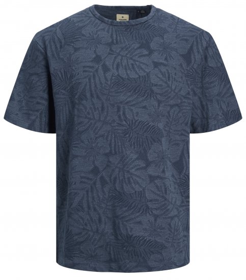 Jack & Jones JPRBLUNAEL T-Shirt Dark Denim - Herren-T-shirts - Herren-T-Shirts in großen Größen