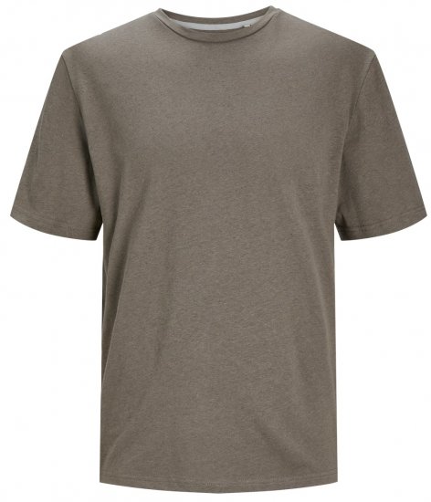 Jack & Jones JPRCC SOFT Linen Blend T-Shirt Falcon - Herren-T-shirts - Herren-T-Shirts in großen Größen