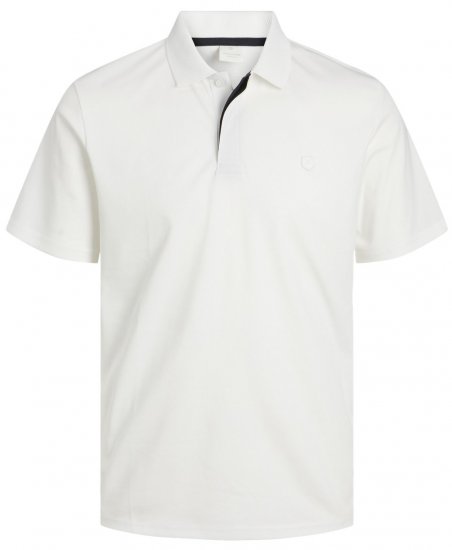 Jack & Jones Rodney Short Sleeve Polo White - Polo-shirts für herren - Polo-Shirts für Herren in großen Größen
