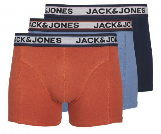 Jack & Jones JACMARCO SOLID Trunks 3-Pack Coronet Blue - Herrenunterwäsche & bademode - Herrenunterwäsche & Bademode in großen Größen