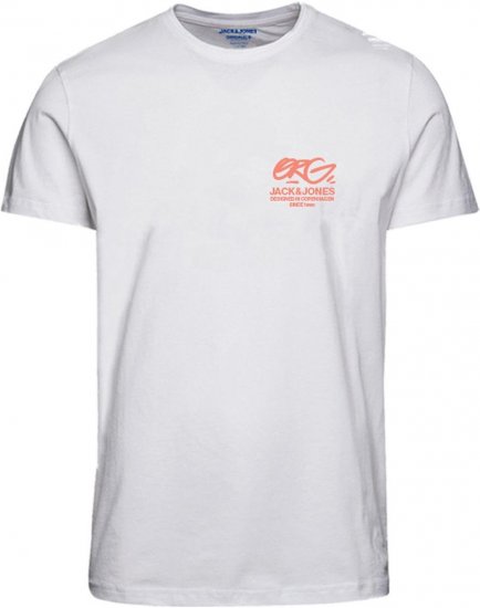 Jack & Jones JORARUBA TEE SS CREW NECK Brighter White - Herren-T-shirts - Herren-T-Shirts in großen Größen