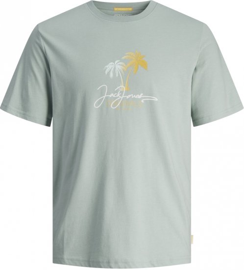 Jack & Jones JORCASEY T-Shirt Crew Neck Gray Mist - Herren-T-shirts - Herren-T-Shirts in großen Größen