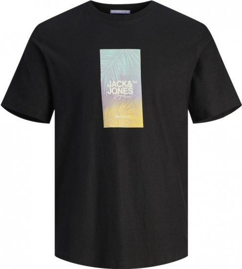 Jack & Jones JORARUBA Sunset Branding T-shirt Black - Herren-T-shirts - Herren-T-Shirts in großen Größen
