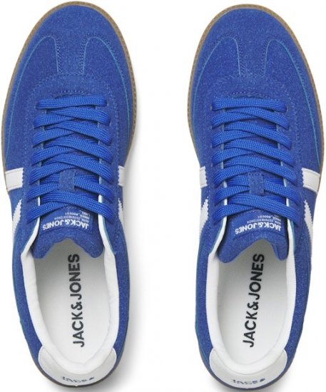 Jack & Jones Kirk International Campaign Sneakers Blue Quartz/Bright White - Herrenschuhe 40-52 - 