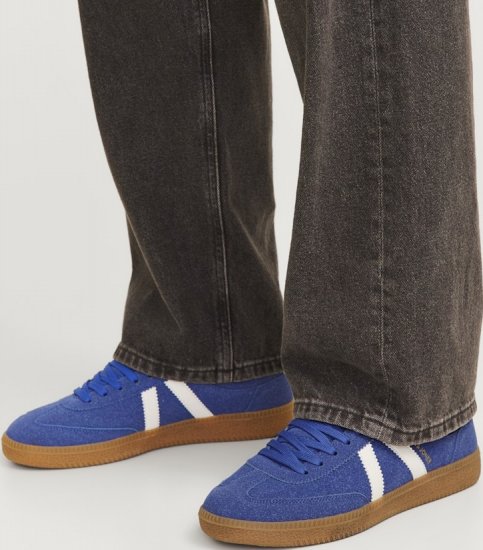 Jack & Jones Kirk International Campaign Sneakers Blue Quartz/Bright White - Herrenschuhe 40-52 - 