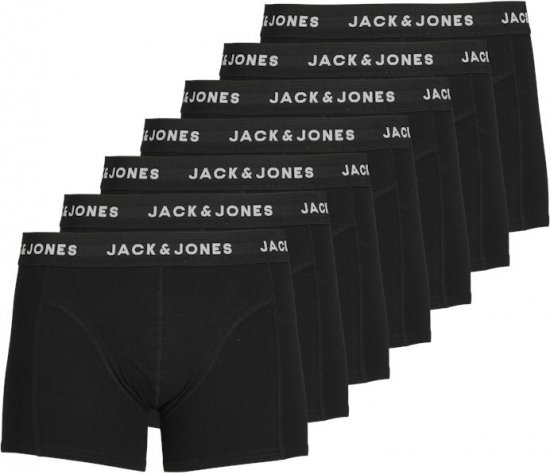 Jack & Jones HUEY Trunks 7-Pack Black - Herrenunterwäsche & bademode - Herrenunterwäsche & Bademode in großen Größen