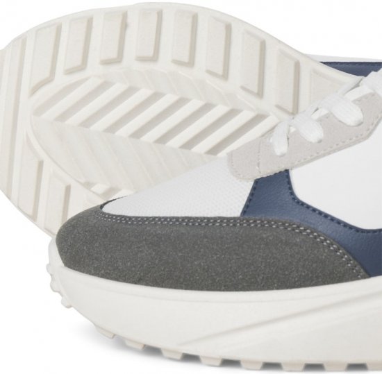 Jack & Jones Waspire Sneakers White/Castlerock - Herrenschuhe 40-52 - 