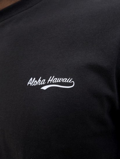 Jack & Jones Zekiel Crew Neck T-Shirt Black - Herren-T-shirts - Herren-T-Shirts in großen Größen