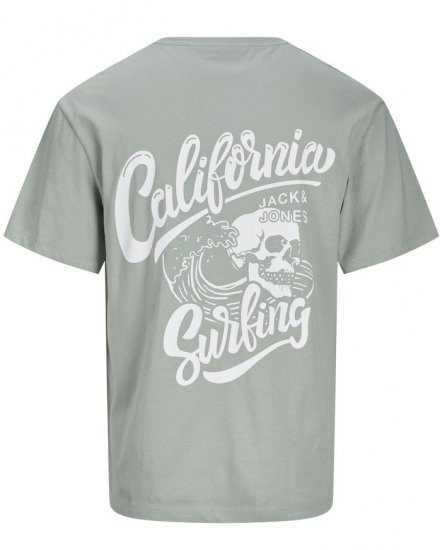 Jack & Jones Zekiel Crew Neck T-Shirt Iceberg Green - Herren-T-shirts - Herren-T-Shirts in großen Größen