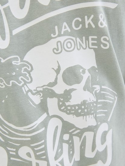 Jack & Jones Zekiel Crew Neck T-Shirt Iceberg Green - Herren-T-shirts - Herren-T-Shirts in großen Größen
