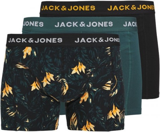 Jack & Jones Tyler Trunks 3-Pack Black - Herrenunterwäsche & bademode - Herrenunterwäsche & Bademode in großen Größen