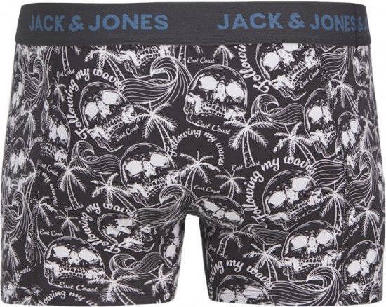 Jack & Jones Damon Skull Trunks 3-Pack Black - Herrenunterwäsche & bademode - Herrenunterwäsche & Bademode in großen Größen