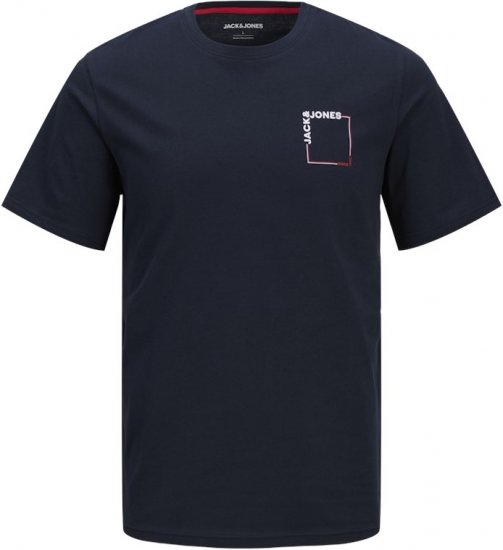 Jack & Jones Verner Crew Neck T-Shirt Blue - Herren-T-shirts - Herren-T-Shirts in großen Größen