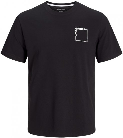 Jack & Jones Verner Crew Neck T-Shirt Black - Herren-T-shirts - Herren-T-Shirts in großen Größen