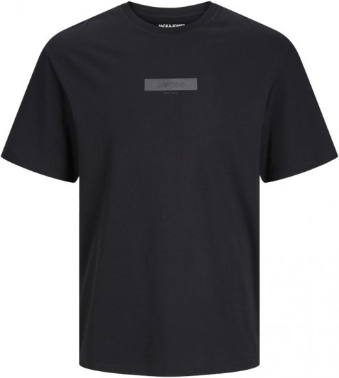 Jack & Jones TAKA T-Shirt Black - Herren-T-shirts - Herren-T-Shirts in großen Größen