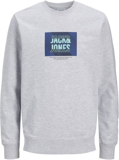 Jack & Jones HUDSON Sweatshirt White Melange - Herren-Sweater und -Hoodies in großen Größen - Herren-Sweater und -Hoodies in großen Größen