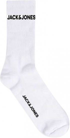 Jack & Jones BASIC LOGO Tennis Socks 5-Pack White - Herrenunterwäsche & bademode - Herrenunterwäsche & Bademode in großen Größen