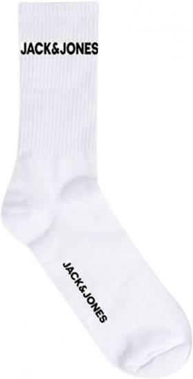 Jack & Jones BASIC LOGO Tennis Socks 5-Pack White - Herrenunterwäsche & bademode - Herrenunterwäsche & Bademode in großen Größen