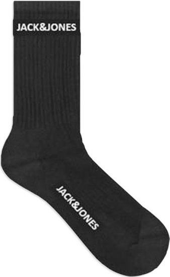 Jack & Jones BASIC LOGO Tennis Socks 5-Pack Black - Herrenunterwäsche & bademode - Herrenunterwäsche & Bademode in großen Größen