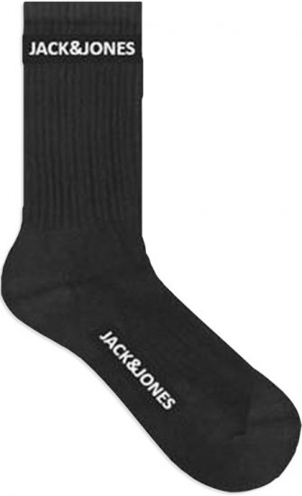 Jack & Jones BASIC LOGO Tennis Socks 5-Pack Black - Herrenunterwäsche & bademode - Herrenunterwäsche & Bademode in großen Größen