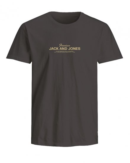 Jack & Jones Ferris Crew Neck T-Shirt Black - Herren-T-shirts - Herren-T-Shirts in großen Größen