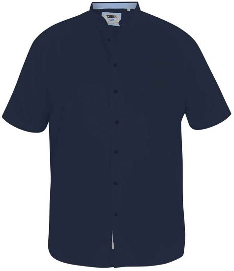 D555 James Short Sleeve Oxford Shirt Navy - Herrenhemden - Herrenhemden in großen Größen