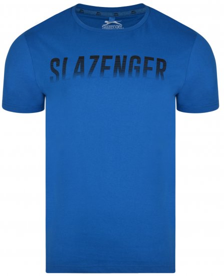 Slazenger Jonathan T-shirt Blue - Herren-T-shirts - Herren-T-Shirts in großen Größen