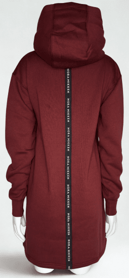 Nora Mikken KADRI WHITE Long Hoodie Burgundy - Sweaters & hoodies - 