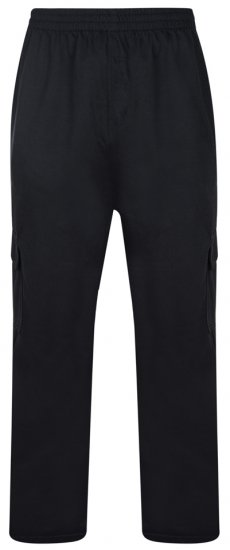 Kam Jeans Cargopocket Joggers "Lightweight" Black - Jogginghosen für herren - Jogginghosen für Herren in großen Größen