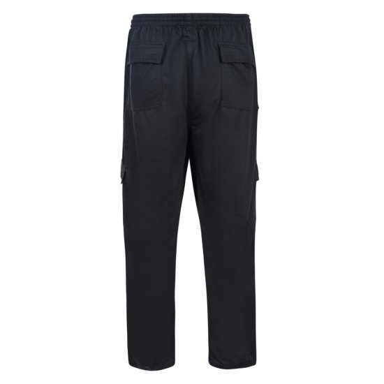 Kam Jeans Cargopocket Joggers "Lightweight" Black - Jogginghosen für herren - Jogginghosen für Herren in großen Größen