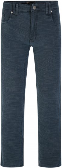 Kam Jeans 264 Slub Weave 5 Pocket Stretch Pants Smokey Blue - Herren-Jeans & -Hosen in großen Größen - Herren-Jeans & -Hosen in großen Größen