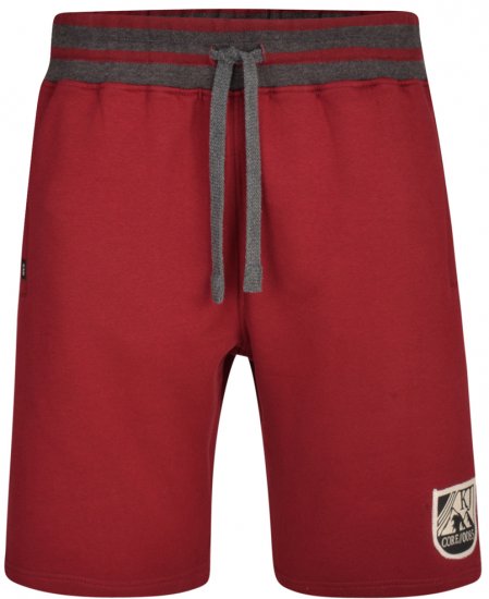 Kam Jeans 327 Jersey Shorts Burgundy - Jogginghosen für herren - Jogginghosen für Herren in großen Größen