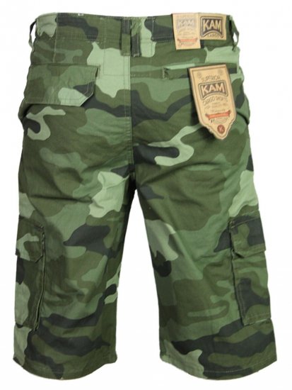 Kam Jeans 330 Cargoshorts Camo - Herrenshorts - Herrenshorts in großen Größen