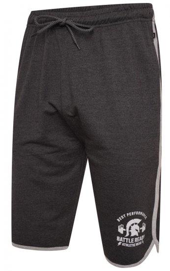 Kam Jeans 3308 Gym Jog Shorts Charcoal - Sportbekleidung & outdoor - Sportbekleidung in große größen für herren
