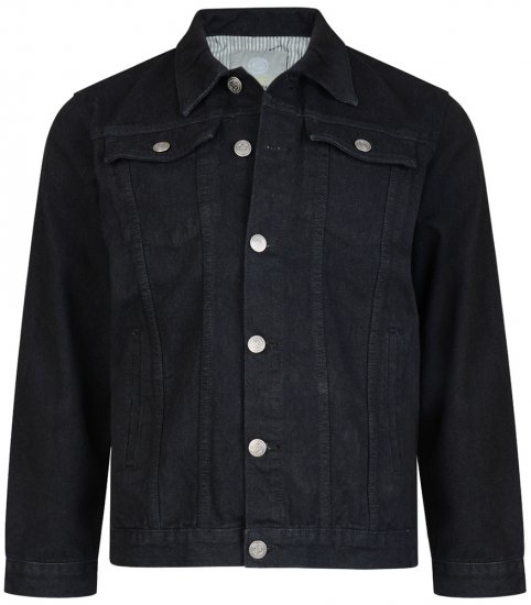Kam Jeans Western Denim Jacket Black - Herren jacken - Herren Jacken in großen Größen