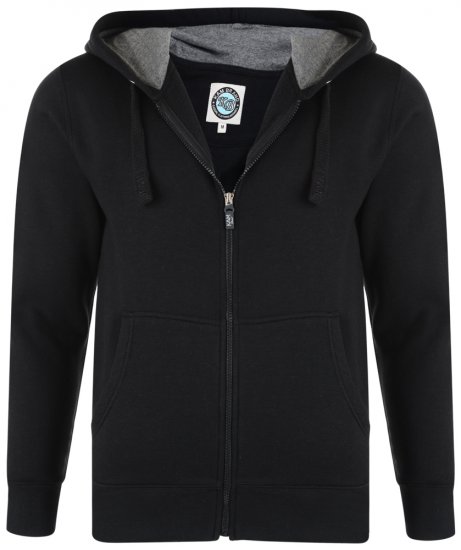 Kam Jeans Hoodie Black TALL SIZES - TALL-größen - Langgrößen für Herren