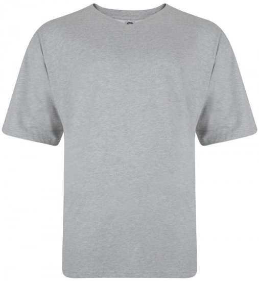 Kam Jeans V-neck T-shirt Grey - Herren-T-shirts - Herren-T-Shirts in großen Größen