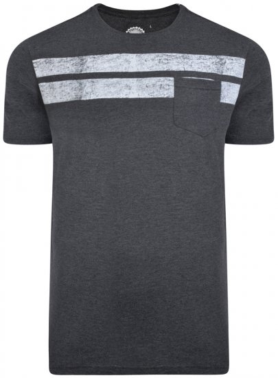 Kam Jeans 5252 T-shirt Charcoal - Herren-T-shirts - Herren-T-Shirts in großen Größen