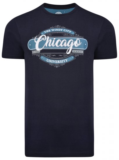 Kam Jeans 5253 T-shirt Navy - Herren-T-shirts - Herren-T-Shirts in großen Größen